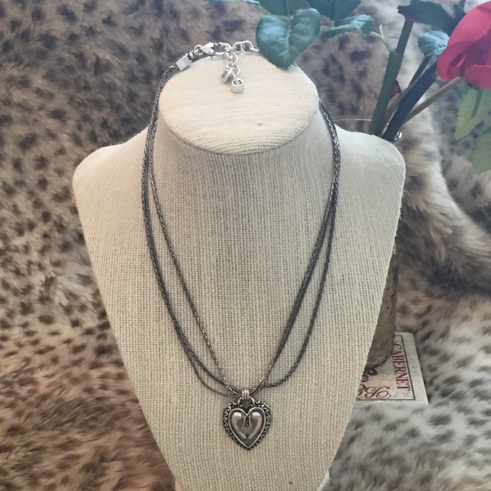 Brighton 3-chain necklace, retired, 16-18”